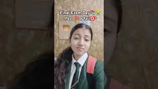 FINAL EXAM MINI VLOG 📚😭 PASS OR FAIL🥲😰 #shorts #youtubeshorts