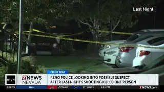 Reno Police looking into possible suspect in  Enterprise Road shooting