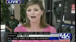 Ghetto Guy Behind A News Reporter
