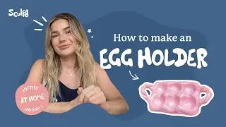 How To Make an Air Dry Clay Egg Holder with the Sculpd Pottery Kit