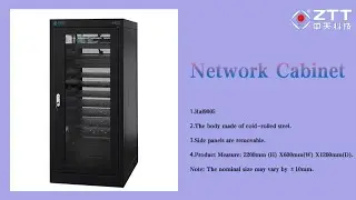 Server 19 inch Network Cabinet Steel glass front door Cold-rolled Steel Network Cabinets