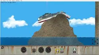 Dropping ships onto ICEBERGS in floating sandbox