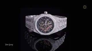 Witness this exceptional diamond timepiece adorned with a striking black dial - Ivevar