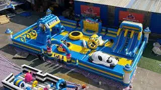 airtight inflatable castle for water floating water park with best connection way