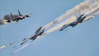 TODAY! US F-16 and Russian MIG-29 First Battle Look What Happened!!!