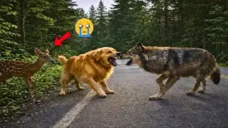 What Happens When a HEROIC Dog Fights Off WOLVES to Save a Fawn