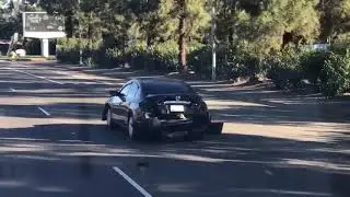Car dragging bumper USA