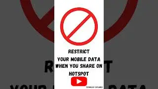 Set data limit on your mobile hotspot|| #datalimit #hotspot #shorts