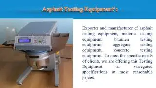 Geotechnical Laboratory Equipment