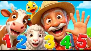 Count 1 5 with Farm Animals  Old MacDonald Math  Toddler Learning