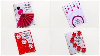 Last Minute Womens Day Card ideas | Womens Day Greeting Card   Easy | DIY Women's Day Gift Ideas