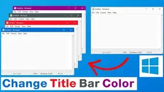 How to Change Title Bar Color in Windows 10 & 11 (2024 Easy Guide) | Set Custom Accent Color