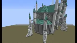 Minecraft: Build the Favonius Cathedral from Genshin Impact | Tutorial | Part 4