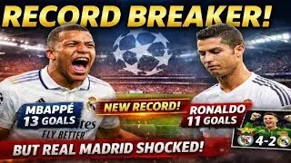 Mbapp&eacute; BREAKS Ronaldo&rsquo;s Champions League Record | Benfica 4-2 Real Madrid | UCL History Made