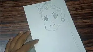 Radha Rani god easy pencil outline drawing krishnas radha art step by step ||mayank verma vlogs