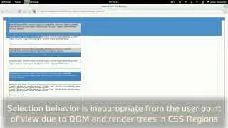 CSS Regions on WebKit and Blink: Improving Selection