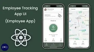 Employee Tracking Employee App UI in React Native Expo | Time Tracker App | TrackerJet