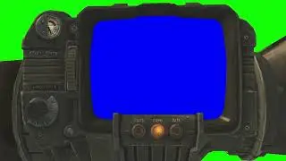 Fallout New Vegas Pip-Boy green screen/blue screen #greenscreen
