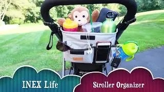 Stroller Organizer & Padded Hooks - Universal Parent Console, Caddy, Carriage Accessories