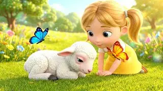 The Sleepy Baby Lamb Curled Up on the Grass | Kids Songs & Nursery Rhymes