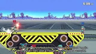 Tilt Attack Marth holding Gust Bellows attacks with Star Rod | Switch