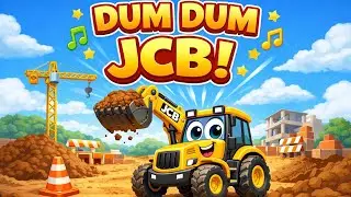 Dubi Dubi Dum Dum JCB 🚜 | Fun JCB Song for Kids | Construction Vehicles | KIDOO KINGDOM