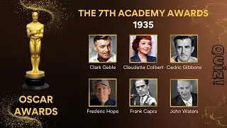 1935 Academy Awards | Clark Gable, Claudette Colbert, Cedric Gibbons, Frederic Hope | MCQuiz Byte