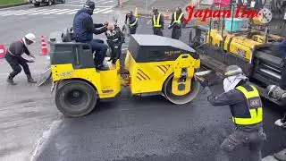 Unbelievable road repair in japan
