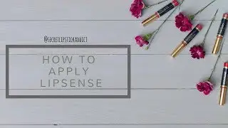 How to Apply LipSense Lipstick