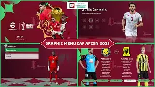 FREE GRAPHIC MENU CAF AFCON 2025 - SP FOOTBALL LIFE & PES 2021
