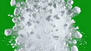 Snow Burst From Top ❄️ Falling Snow Green Screen Effect (Loop) 03