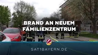 Brand auf Baustelle: Feuer am neuen Familienzentrum in Neuburg