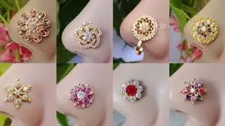 Gold nose pin design |nose stud design