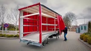 Autolaweta najazd aluminiowy z plandeką