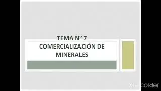 Comercialización de Minerales