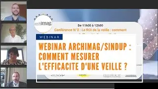 Webinar Sindup/Archimag : le ROI de la veille - Comment mesurer l'efficacit&eacute; d'une veille ?