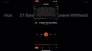 21 savage can&rsquo;t leave without it 21 verse only