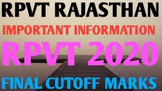 Rpvt RPVT RAJASTHAN PRE  RAJUVAS BIKANER RPVT RAJASTHAN PRE  RPVT 2020 NEWS CUTOFF RPVT RAJASTHAN
