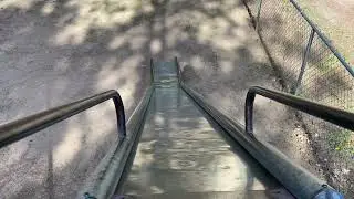 Trying an old fashioned metal slide