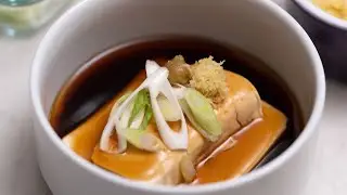 Japanese tofu recipe | Ankake Doufu (Savory Dashi Sauce) 🍚
