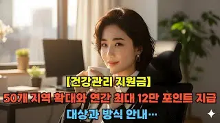 【건강관리 지원금】50개 지역 확대와 연간 최대 12만 포인트 지급 대상과 방식 안내&hellip;