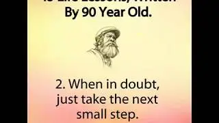 45 Life Lessons written by 90 Years Old Man