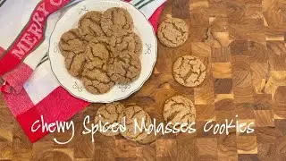 Chewy Spiced Molasses Cookies