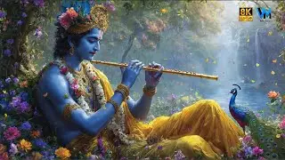 Lord Krishna Playing the Flute | Peaceful Spiritual Art