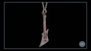 360&deg; View: BVLA 'Brandon' Handcrafted Guitar Pendant | Fine Body Jewelry Showcase