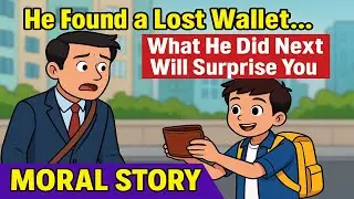 He Found a Lost Wallet&hellip; What He Did Next Will Surprise You | Moral Story for Kids