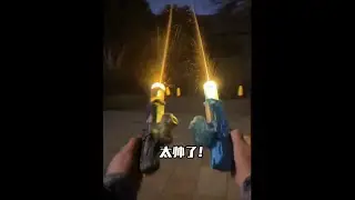 Wow! My nephew's electric water gun is cool! #water gun #new toy #very cool #water play