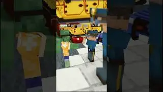 Minecraft Bad Police and Good baby zombie #minecraft@BigSchoolMinecraft