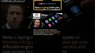 Meta is cutting 3,000+ jobs, affecting 5% of its workforce