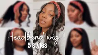 STYLING KINKY STRAIGHT HEADBAND WIG | FT TINASHE HAIR